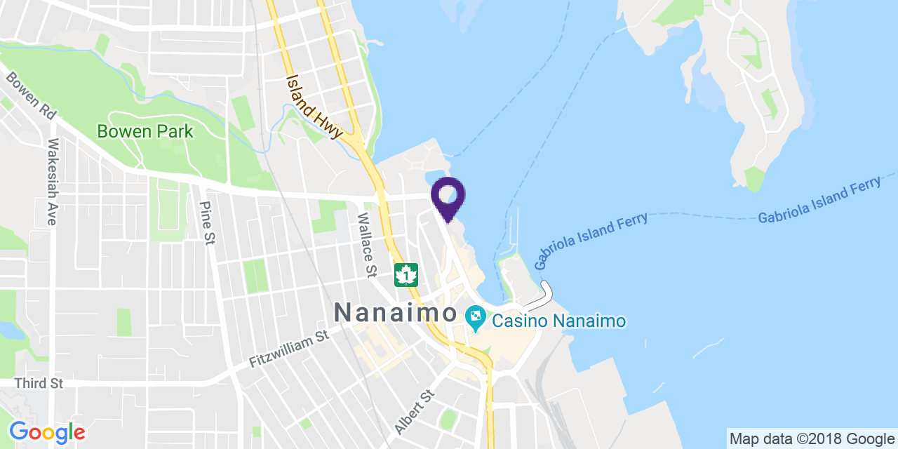 Carte à: Nanaimo, Latitude: 49.169125 Logitude: -123.936802