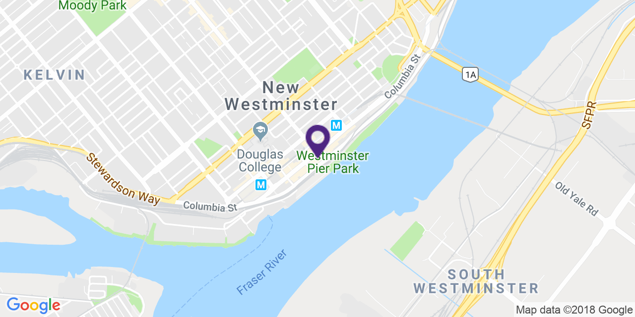 Map to: New Westminster, Latitude: 49.202899 Longitude: -122.907705