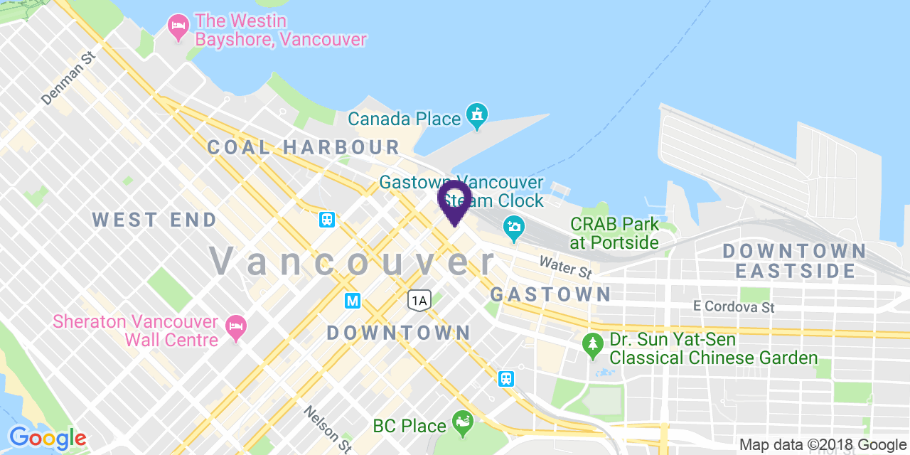 Carte à: Vancouver, Latitude: 49.285315 Logitude: -123.112445