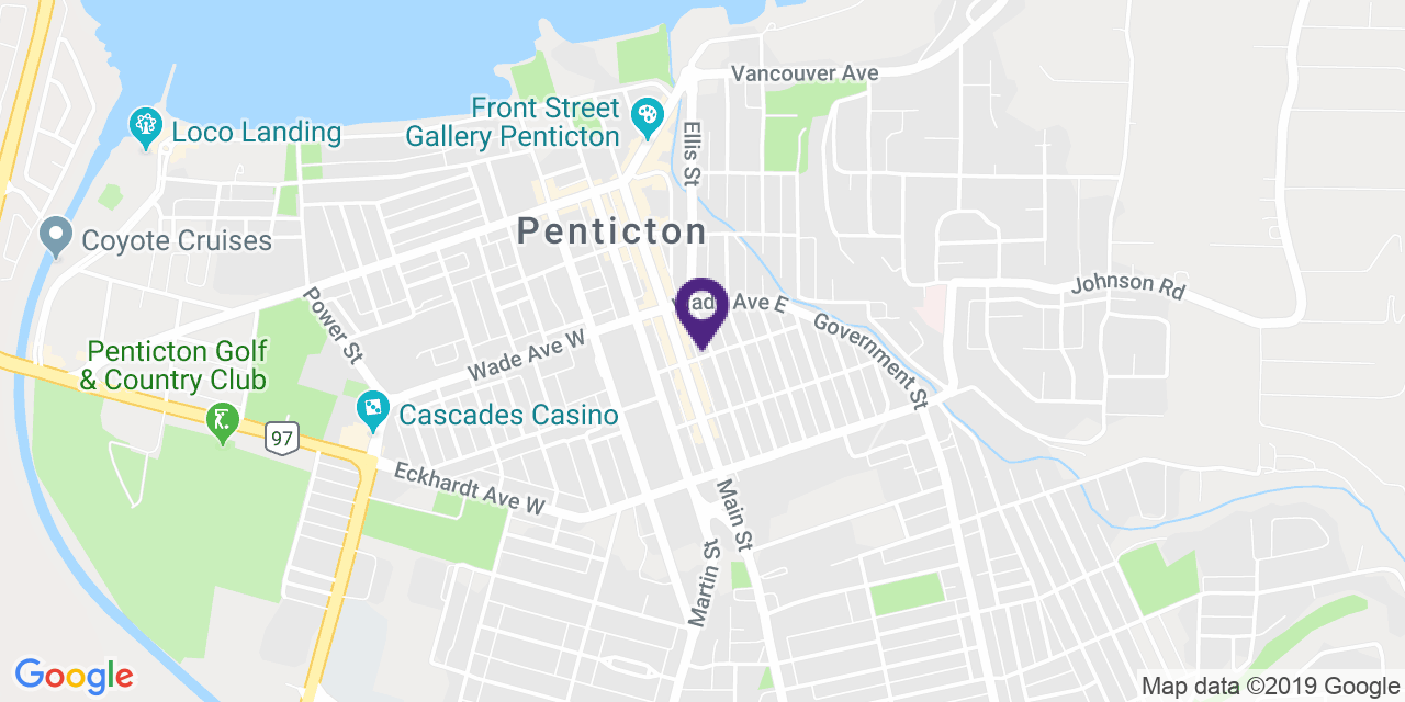 Map to: Penticton, Latitude: 49.496037 Longitude: -119.59014