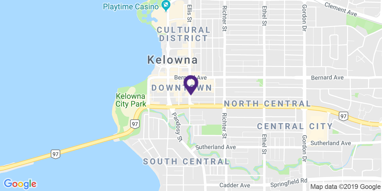 Map to: Kelowna, Latitude: 49.884625 Longitude: -119.493293