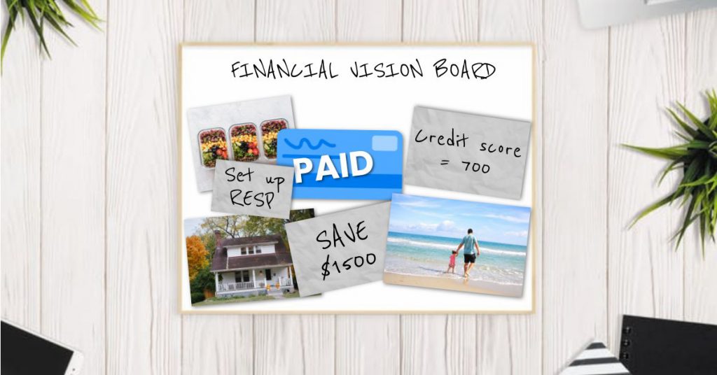 Image of a vision board