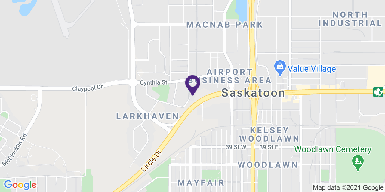 Map to: Saskatoon, Latitude: 52.157630 Longitude: -106.67876