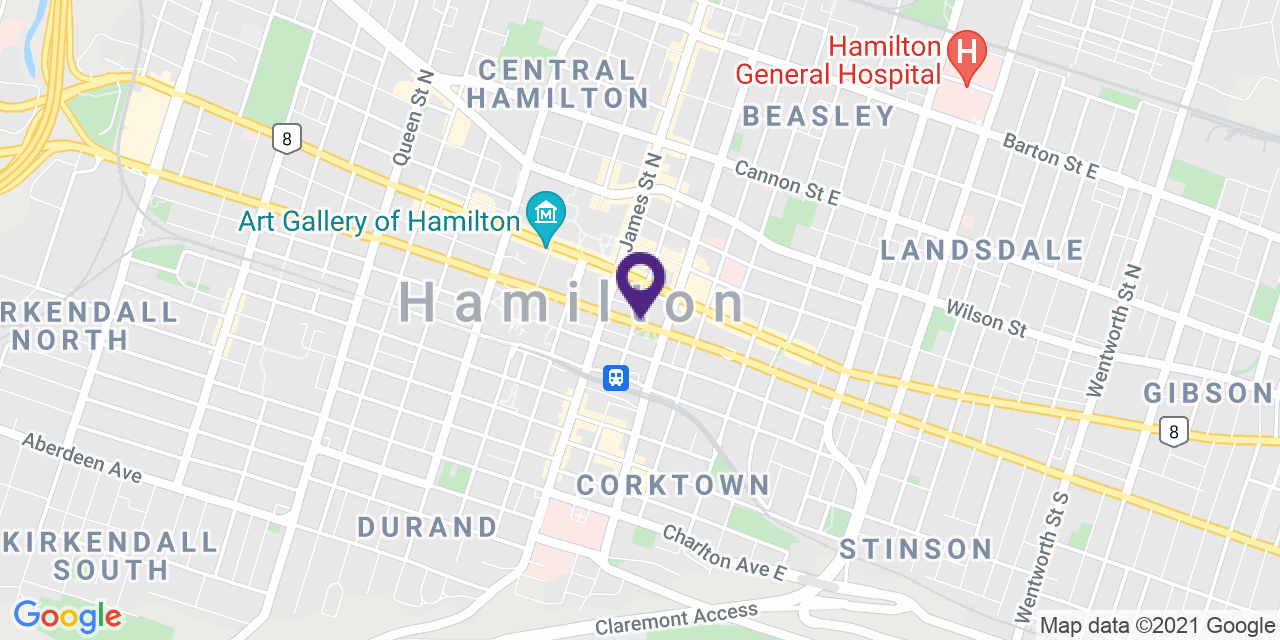 Map to: Hamilton, Latitude: 43.255150 Longitude: -79.86808